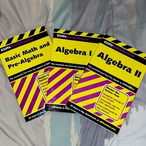 CliffsQuickReview Basic Math and Pre-Algebra, Algebra 1 & Algebra 2